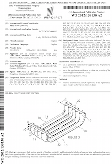 Conveyor belt patent